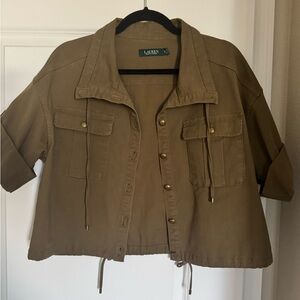 Lauren Ralph Lauren Dark Green Utility Top